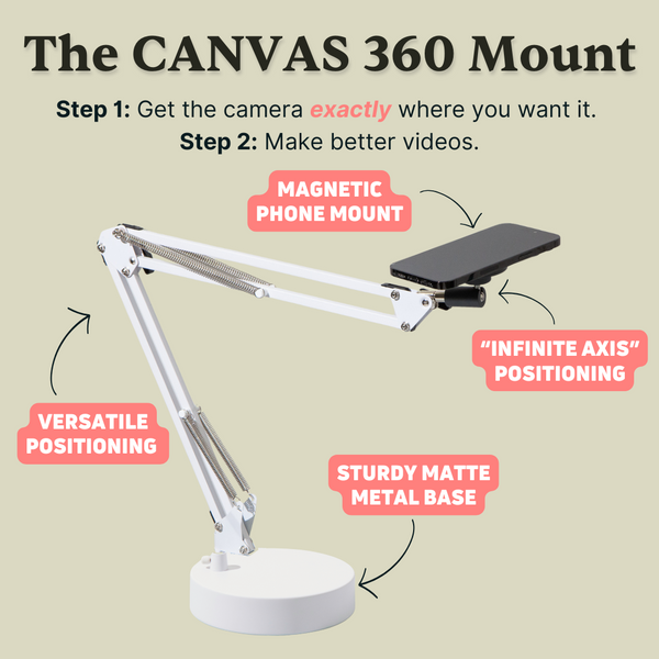 CANVAS 360 Mount with Matte Metal Base