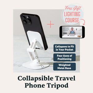 Collapsible Rotating Travel Phone Tripod