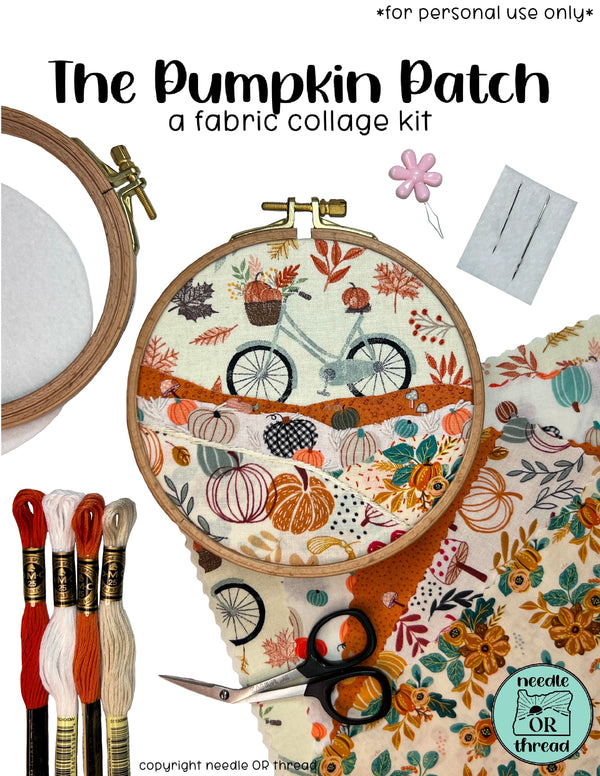 The Pumpkin Patch Fabric Collage Kit | Needle OR Thread